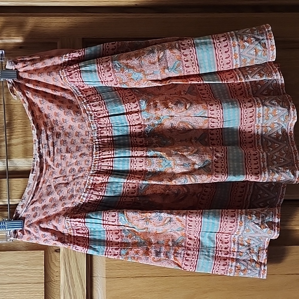 Bohemian A-Line Skirt in Multicolor